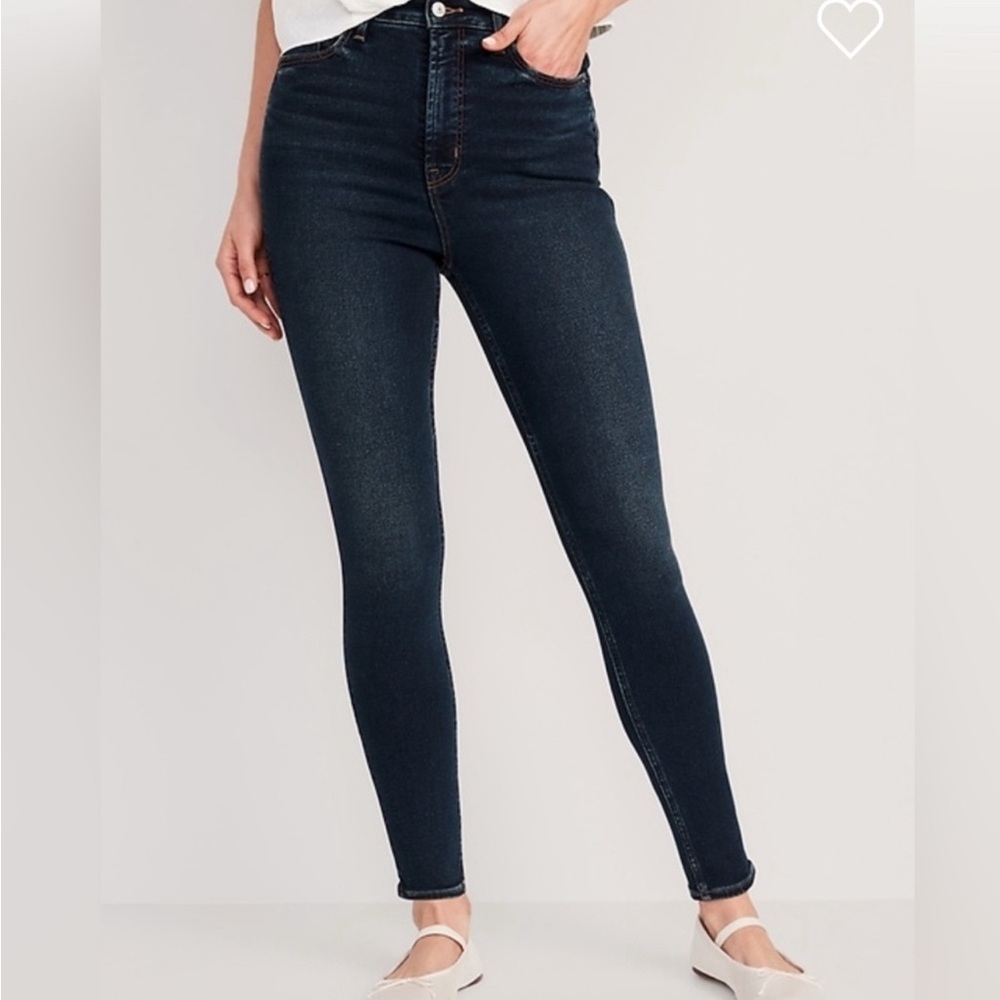 Old Navy size 16 skinny rockstar dk navy jeans